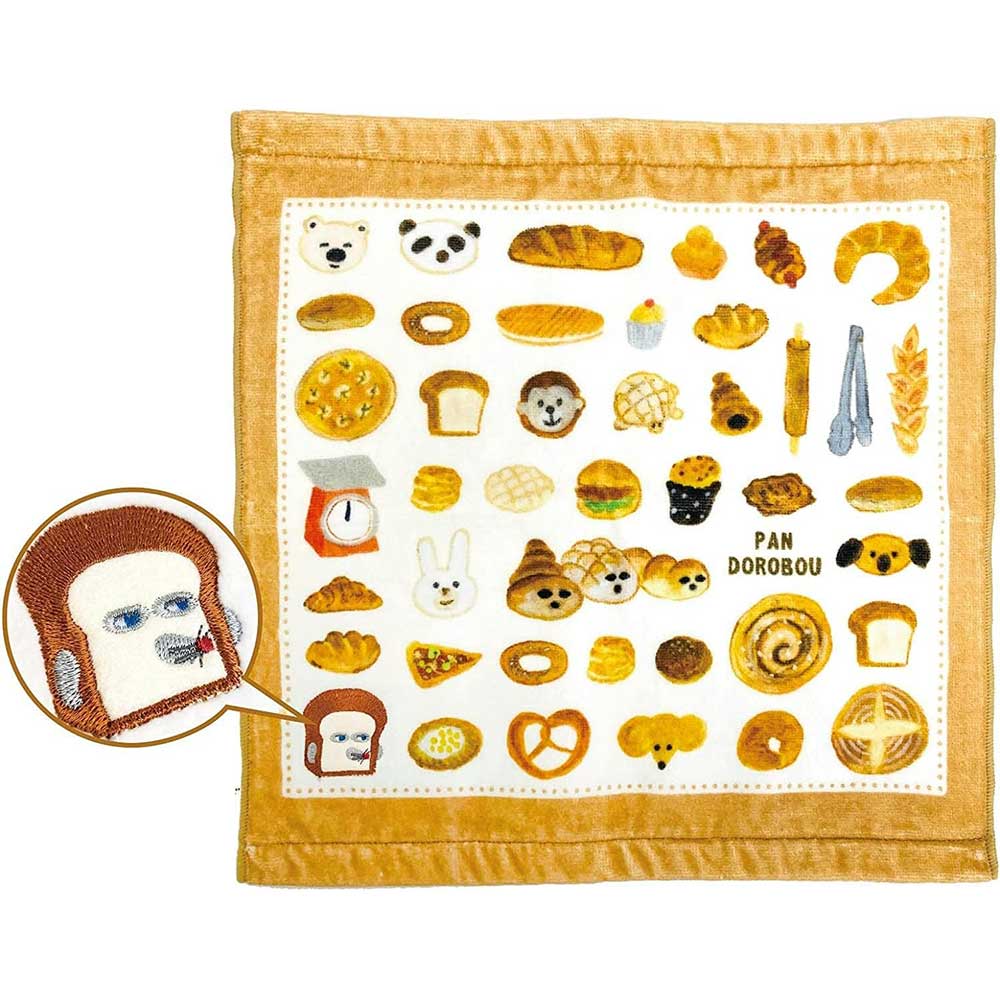 【メール便発送】エンスカイ 絵本パンどろぼうシリーズ　アップリケつきハンドタオルのサムネイル