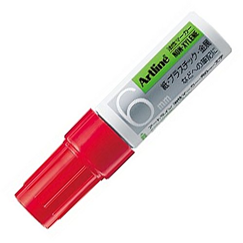シャチハタ油性マーカー角6(赤)K-50 〔まとめ買い10個セット〕 31-537【北海道・沖縄・離島配送不可】