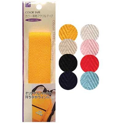 カラー薄地アクリルテープ(30mm×1.5m) 〔まとめ買い12個セット〕 23-110【北海道・沖縄・離島配送不可】