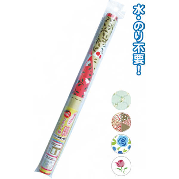 デコレーション粘着シート(45×100cm・フラワー) 〔まとめ買い12個セット〕 38-627【北海道・沖縄・離島..