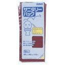 サニタリーパック10枚入マチ付03LLDワインレッド SN03 〔まとめ買い(120袋×5ケース)合計600袋セット〕 38-346【代引不可】【北海道・沖縄・...