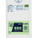 業務用45L 10枚入025LLD+メタロセン半透明 TM44 〔まとめ買い(60袋×5ケース)合計300袋セット〕 38-282【代引不可】【北海道・沖縄・離島配送不可】