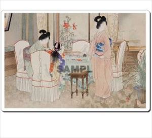 【メール便発送】浮世絵マウスパッド 11007 水野年方 三井好都のにしき 休憩室 Japan Ukiyoe MousePad【代引不可】