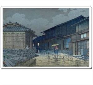【メール便発送】浮世絵マウスパッド 12012 川瀬巴水 東海道 日坂 Japan Ukiyoe MousePad【代引不可】