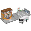 タカラトミー トミカワールド トミカタウン セブン-イレブン (トミカ付き) おもちゃ 3歳以上 玩具安全基準合格 STマーク認証