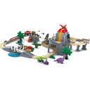 Hape(ハペ) 恐竜レールデラックスセット 3才以上 木製 レールセット おもちゃ E3795 知育玩具 【北海道・沖縄・離島配送不可】
