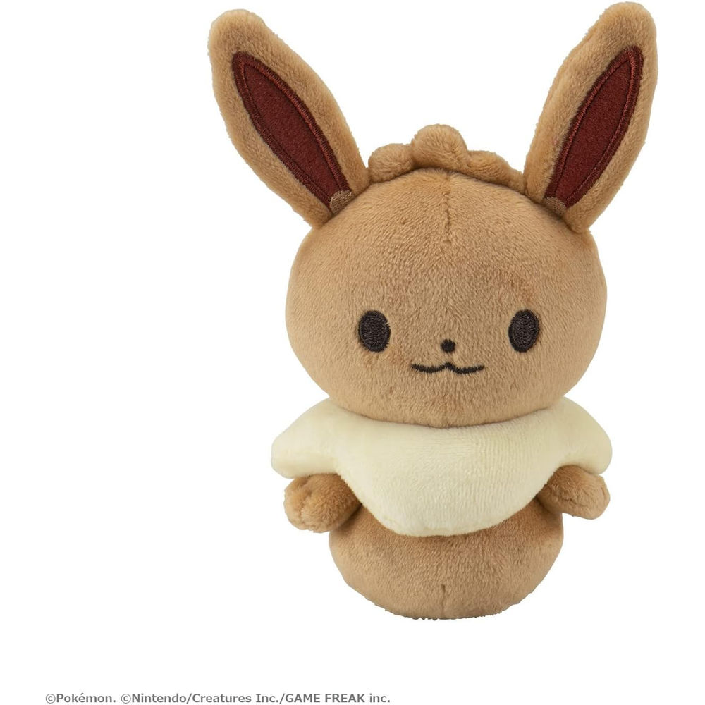 【ふわふわ可愛いポケモンラトル】もちもちふわふわ、しあわせ触感の布ラトルにイーブイがなかま入り。モンポケ ならではのやさしいタッチのデザインで愛嬌たっぷり。ぎゅっと握って触って楽しめます。【一緒にお散歩しましょう】赤ちゃんもにっこりする気持ちの良い肌触り。手のひらサイズなので おでかけやお散歩のお供にぴったりです。布製で手洗いOKだから、汚れてしまっても いつでも清潔に保てます。【- モンポケ -】「モンポケ」はギフト・大人も欲しいデザイン・高品質・コミュニケーションをコンセプトに生まれた、ポケモンの新たなベビーブランド。お子さまと親御様に「はじめて」というかけがえのない瞬間を集めてほしいという願いが込められています。【商品詳細】商品サイズ：W91mm×D54mm×H138mm安全基準:STマークパッケージサイズ：114×240×68mm対象年齢：2ヶ月以上(C)2021 Pokemon. (C)1995-2021 Nintendo/Creatures Inc./GAME FREAK inc.For sale in Japan only.