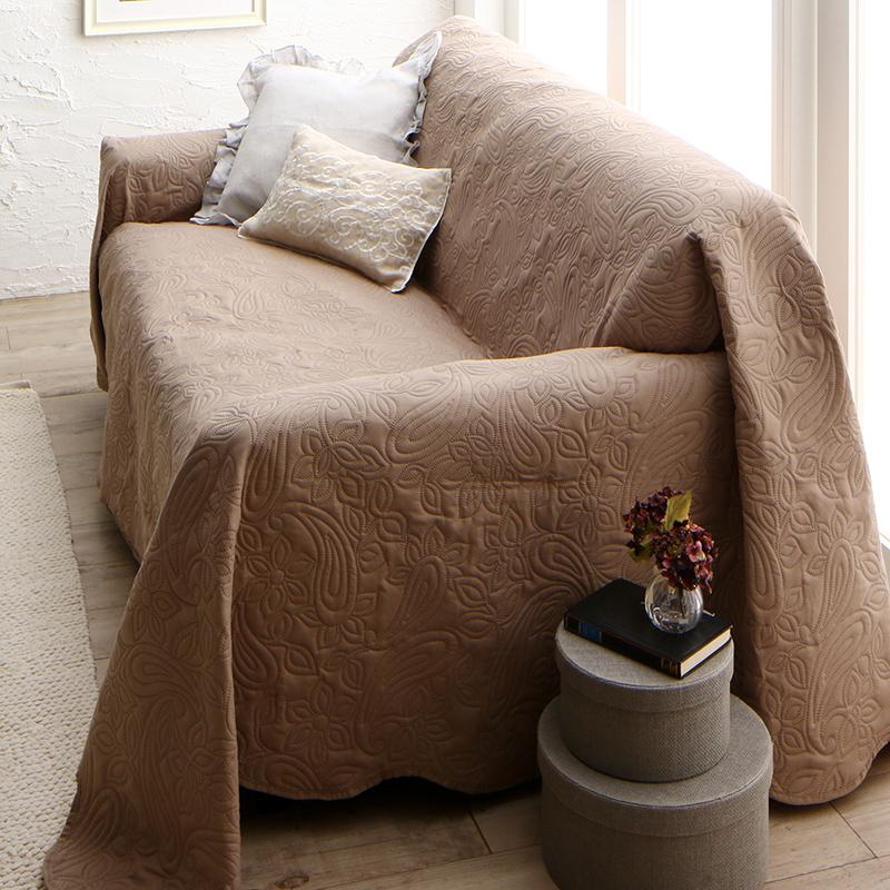 かけるだけでソファが変わる デザインソファカバー 〔kilyta〕キリータ ズレ防止ベルトなし 200×200cm ..