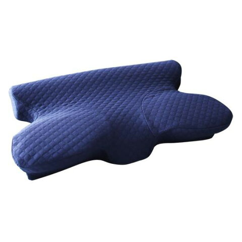 睡眠の質を向上させるいびき軽減枕専用カバー （枕本体なし） ネイビー【代引不可】【北海道・沖縄・離島配送不可】