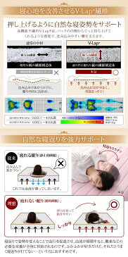 寝心地が進化する V-LAPニット ベッドパッド 敷きパッド セミダブル ピンク【代引不可】【北海道・沖縄・離島配送不可】