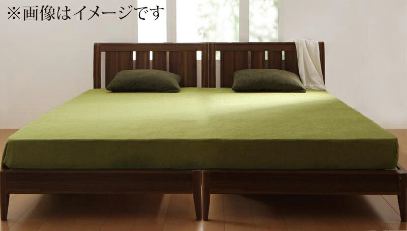 20色から選べる！365日気持ちいい！コットンタオルのカバーリング 〔ボックスシーツのみ〕 ワイドキング モスグリーン 【北海道・沖縄・離島配送不可】