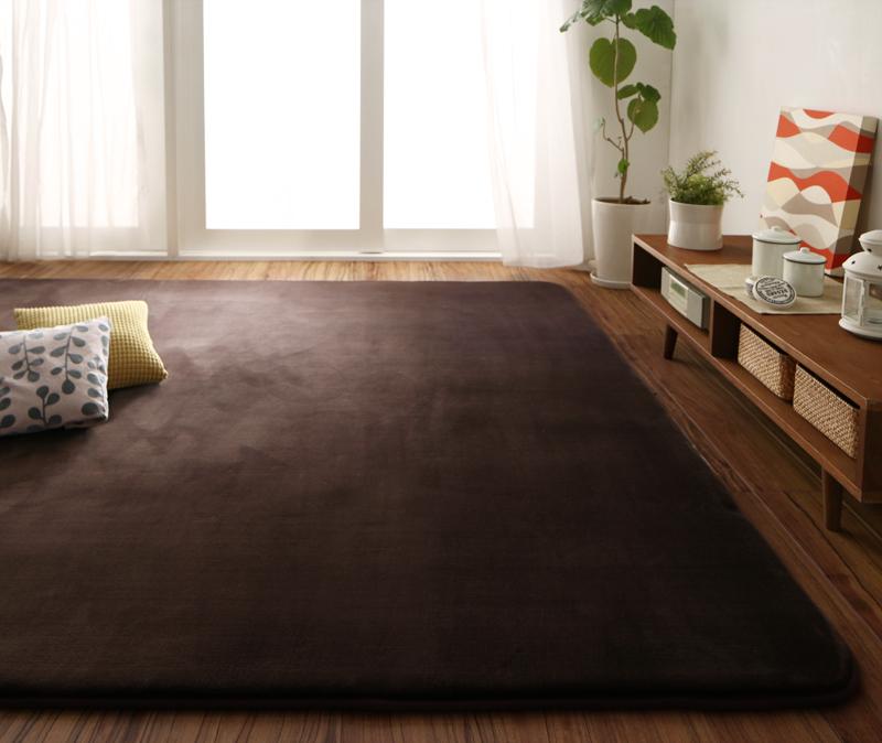 厚みが選べる！はっ水ラグ〔Repewell〕レペウェル 5mm厚タイプ 130×185cm チョコレートブラウン【北海道・沖縄・離島配送不可】