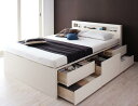 棚・コンセント付き チェストベッド 〔Lagest〕ラジェスト 〔薄型スタンダードポケットコイルマットレス付き〕 セミダブル 〔フレーム色〕ナチュラル【北海道・沖縄・離島配送不可】(3)