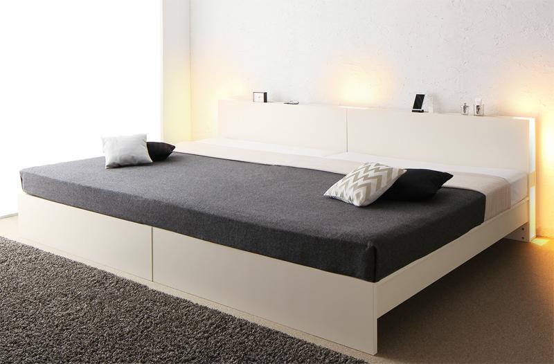 〔組立設置料込み〕高さ調整できる国産ファミリーベッド 〔LANZA〕ランツァ 〔スタンダードボンネルコイルマットレス付き〕 シングル 〔フレーム色〕ダークブラウン 〔マットレス色〕ホワイト【北海道・沖縄・離島配送不可】