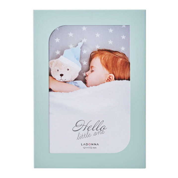 LADONNA(ラドンナ) フォトフレーム(ベビー) ポストカードサイズ ブルー LB44-P-BL 外寸124×174mm 【北..
