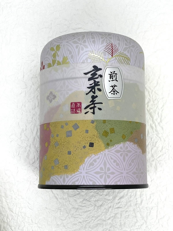 宇治茶 【あす楽】 「かわいい缶入煎茶玄米茶（ピンク）」 煎茶 玄米茶 130g 茶筒入り 玄米 宇治茶専門店ふじや茶舗 特上 高品質 宇治茶 茶葉 緑茶 お茶 日本茶 京都 老舗 贈り物 ギフト プレゼント お土産 手土産 母の日 父の日 敬老の日 お中元 お歳暮 無添加 お取り寄せ グルメ