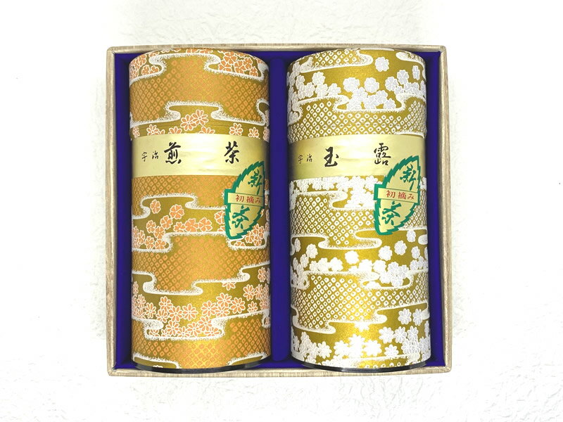 送料無料 「宇治の新茶詰め合わせ」玉露の新茶と煎茶の新茶 各150g 茶筒 宇治茶専門店ふじや茶舗 特上 高級 高品質 宇治茶 茶葉 緑茶 お茶 日本茶 京都 老舗 贈り物 ギフト ギフトセット プレゼント 御祝 御礼 内祝 母の日 父の日 お中元 無添加