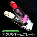 ネームプレート ゴルフ キーホルダー 名札 アクリル ゴルフバッグ キャディバッグ ネームタグ 名入れ バックタグ バッグタグ 父の日 誕生日 プレゼント デザ...