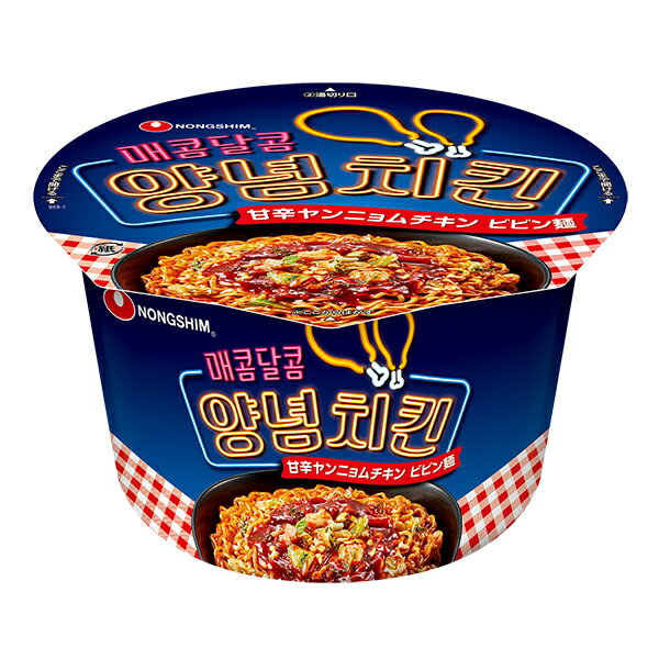 まとめ買い 農心ジャパン 甘辛ヤンニョムチキンビビン麺カップ 122g ×24個