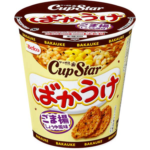 サッポロ一番　カップスター　ばかうけごま揚しょうゆ風味 67g×12個入り(1ケース)（KK）のサムネイル
