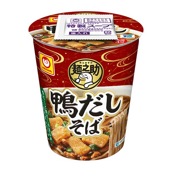 マルちゃん 麺之助 縦型 鴨だしそば 65g×12個入り(1ケース)（KT） 東洋水産