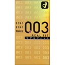 ※ご注意ください！！ご注文いただいてからのお取り寄せとなります。 ●商品の改訂により商品のデザイン、パッケージに記載されている内容と異なる場合があります。 【商品の特徴】 ○先端のドームヘッド部分が特徴！ ○圧迫感がなく、コンドーム本体のリアルな形状をあいまって、高いフィット感が得られます。 ○まさに、『異次元の密着感！』 進化した003！その名も003リアルフィット！！ 【名称】 男性向け避妊用コンドーム 【材質】 素材：天然ゴムラテックス 潤滑剤：ジェルタイプ カラー：ナチュラル 【内容量】 10コ 【注意事項】 本品記載の注意事項をよくご確認のうえ、ご使用下さい。 【原産国】 日本製、又はタイ製 【商品区分】 管理医療機器 【医療機器届出番号または製造販売承認番号】 医療機器製造販売承認番号：220ABBZX00001000 【製造販売元】 オカモト株式会社東京都文京区本郷3-27-12お客様相談室：03-3817-4111 【広告文責】 株式会社富士薬品 0120-51-2289