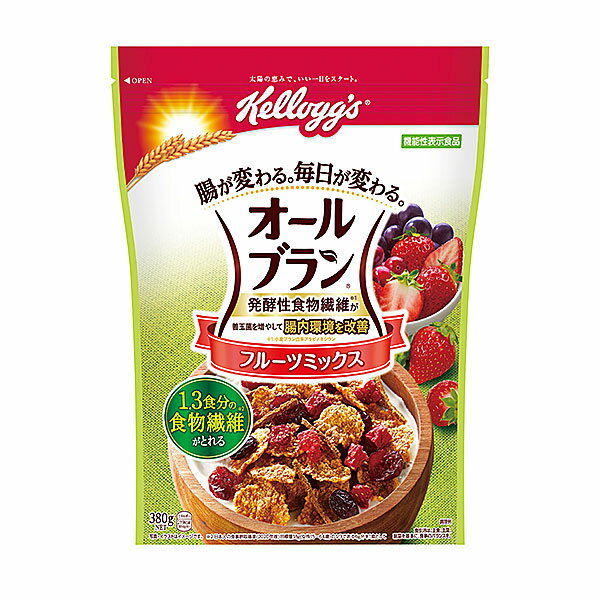 【機能性表示食品】ケロッグ オールブランフルーツミックス 380g×6個入り(1ケース)(KT)