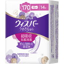 ※ご注意ください！！ご注文いただいてからのお取り寄せとなります。 ●商品の改訂により商品のデザイン、パッケージに記載されている内容と異なる場合があります。 【商品の特徴】 「ウィスパー うすさら安心 女性用 吸水ケア 170cc 長時間・夜でも安心用 ナプキン型尿ケアパッド 14枚入り 32cm (多い量の尿モレ用)」は、ぬれてもスリムシートで、モレ・ぬれ感・においを防ぎます。超スピード消臭技術で吸水後のにおいもすぐに消臭し、吸水後もスリムシートでうすくてさらさら。横モレ防止ギャザーが、横モレをしっかりガードするから安心です。周りの人にも気づかれない！女性らしいデザイン！持ち運びにも便利なサイズ！使用後は、丸めて個別包装に包んで捨てられる！ ■内容量 14枚×4パック ■商品区分 ヘルスケア ■原産国 日本 ■製造販売元 P&Gジャパン合同会社 お客様相談室　0120-021329 受付時間　9:15〜17:00　月〜金曜日（祝日・年末年始を除く） ■広告文責 株式会社富士薬品　0120-51-2289