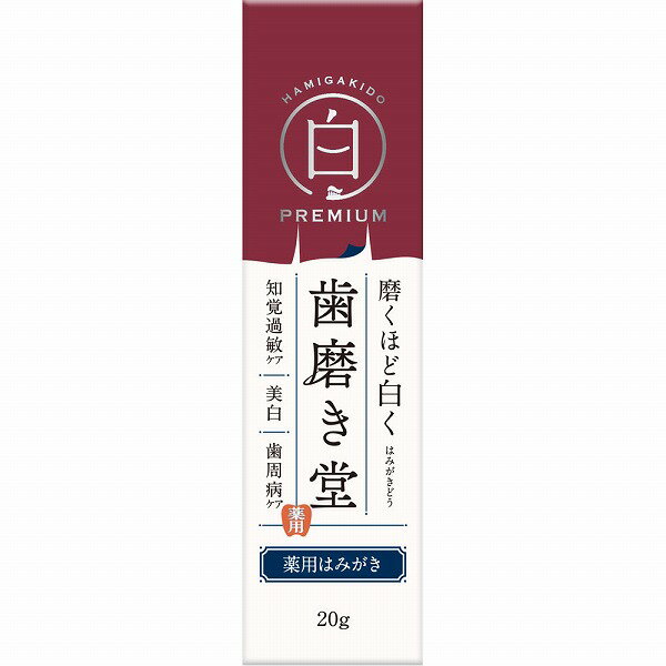 【医薬部外品】歯磨き堂 薬用ホワイトニングペースト プレミアム トライアル 20g