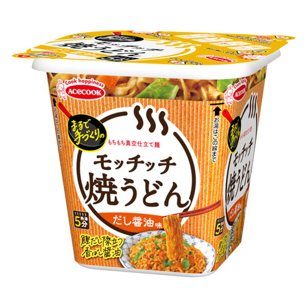 エースコック 焼うどんモッチッチ だし醤油味 97g×12個 (1ケース)