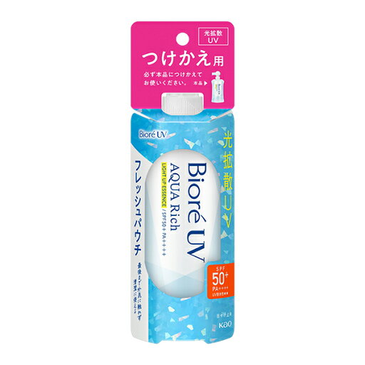 ビオレ UV アクアリッチ ライトアップエッセンス フレッシュパウチ つけかえ用 120g ビオレ UV アクアリッチ ライトアップエッセンス フレッシュパウチ つけかえ用 120g