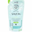消臭元SAVON つめ替用 洗いあがりすっきりシトラスシャワーソープ 400mL