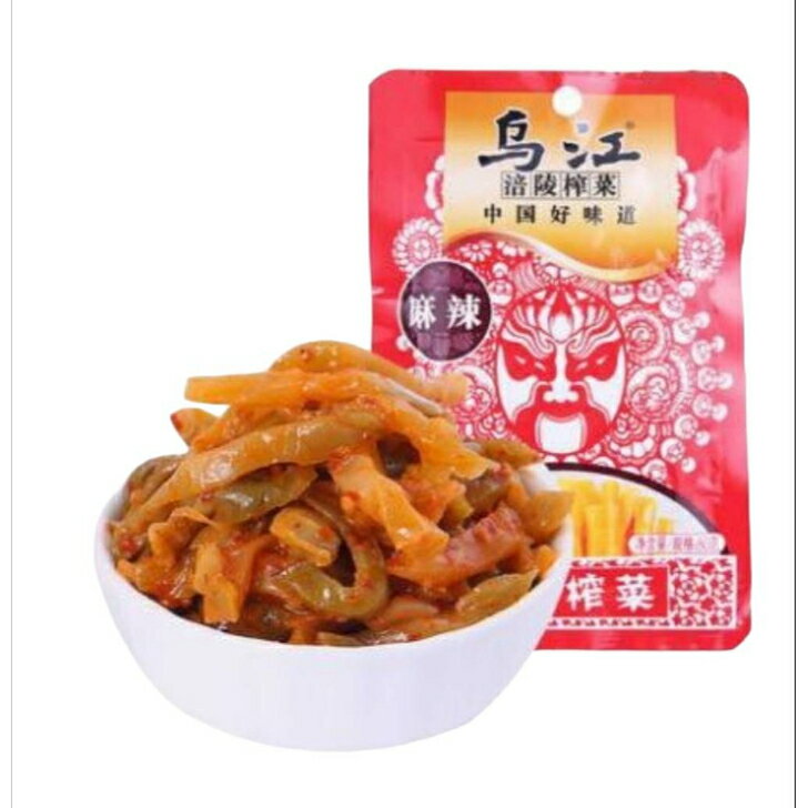 乌江 榨菜 烏江ザーサイ 2個セット 红油榨菜 麻辣味 80g 中華料理 中華漬 おつまみ お酒 ビール