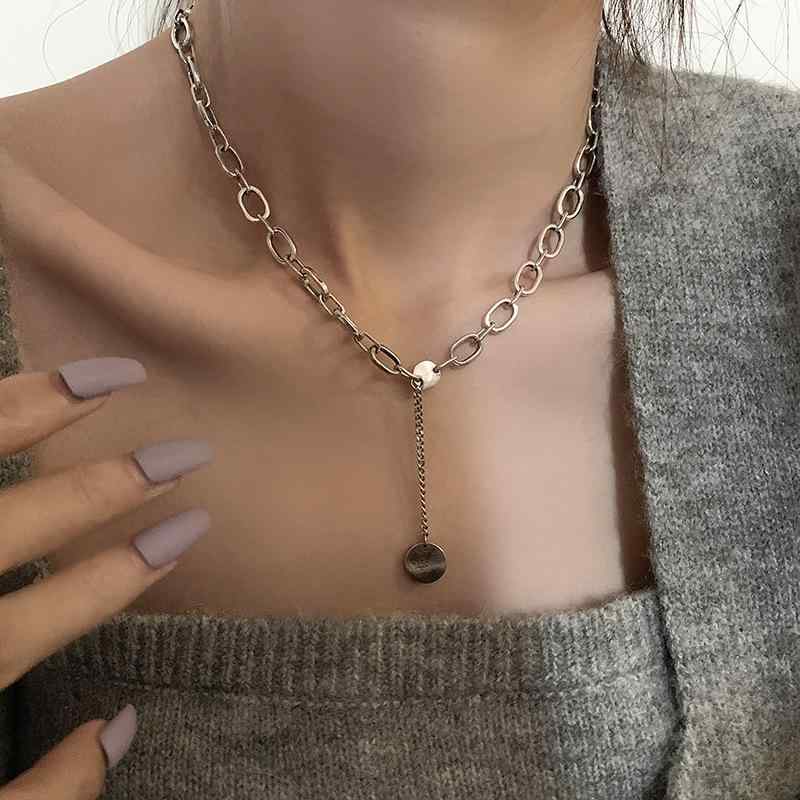 ヨーロッパ風デザイン ネックレス 合金 レディース 女性 かわいい おしゃれ きれいめ オフィス ビジネス 仕事 おでかけ 女子会 パーティー アクセサリー 高級感 ジュエリー ペンダント 個性的 チェーン サイズ調節 シルバー シンプル