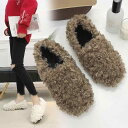 もこもこ ルームシューズ スリッパ レディース ぺたんこ シューズ フラット ボア かわいい ふわふわ 秋 冬 靴 くつ スリッポン 軽量 歩きやすい 履きやすい 暖かい 冷え性 寒さ 対策 黒白カーキモノトーン 韓国風 ペタンコ 室内 屋外 兼用