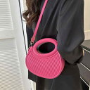 ショルダーバッグ レディース かわいい ミニバッグ パーティーバッグ 三日月 丸い アシンメトリー 小さい 斜めがけ 肩がけ 手提げ バック コロン レトロ おしゃれ 黒 紫 ピンク 白 緑 推し活 バッグ お出かけ 旅行 PUレザー 革 鞄 カバン(4)
