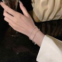 韓国風 人気 ニッチ デザイン シルバー アクセサリー 銀メッキ 高級感 おしゃれ 個性的 ファッショナブル シンプル ギフト 誕生日 パーティー 多用途 多種類 レディース ジュエリー 腕輪 重ね付け
