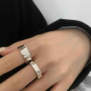 指輪 リング アクセサリー ジュエリー レディース 女性用 メンズ 男性用 男女兼用 かっこいい クール オールシーズン シルバー 合金 イミテーション フリー...