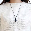 ペンデュラム ダウジング チェーン クリスタル 振り子 占い 浄化 ペンダント チャーム アクセサリー ジュエリー パワーストーン 石 レディース 女性用 メンズ 男性用 ギフト プレゼント 魔除け シンプル 涙 しずく オールシーズン フリーサイズ