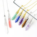 ペンデュラム ダウジング チェーン クリスタル 振り子 占い 浄化 ペンダント チャーム アクセサリー ジュエリー パワーストーン 石 レディース 女性用 メンズ 男性用 ギフト プレゼント 魔除け シンプル オールシーズン フリーサイズ 六角形 ママ