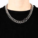 ヒップホップ キューバチェーン ネックレス シルバー 太め メンズ アクセサリー ジュエリー ヒップホップ風 男性 ヨーロッパ 風 アメリカ風 ケーブルチェーン...