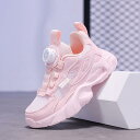 ガールズ スニーカー ソフトソール 軽量 メッシュ 子供用 合皮 防水 ランニング シューズ 通気性 防臭 ファッショナブル ピンク 白 パステルカラー 無地 可愛い 女の子 男の子 かわいい かっこいい おしゃれ 厚底 スクール おでかけ 運動靴