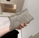 ミニバッグ レディース 女性用 手持ち 宴会用 おしゃれ レトロ エレガント クリスタル ラインストーン 結婚式 お出かけ 女子会 デート パーティー ハンドバッグ オープンバッグ クラッチバッグ クロスボディ ゴールド シルバー ブライトゴールド