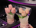 車内 花 置物 インテリア 小物 チューリップ フラワー 立体的 植木鉢 リビング 小さめ 玄関 手作り風 オフィス ビジネス 装飾 おしゃれ きれいめ かわいい シンプル カジュアル 爽やか 清涼感 涼し気 抜け感 春 ベランダ バルコニー 個性的