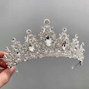 ヘッドドレス アクセサリー 子供用 女の子 ティアラ ゴールド シルバー クリスタル ラインストーン イヤリング ネックレス キラキラ イヤリング ネックレス ...