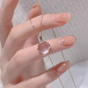 ペンダント ネックレス ペンダントトップ アクセサリー 女性用 レディース ゴールド シルバー ピンク ピンククリスタル ブルー コロン キラキラ チャーム アクセント 記念日 普段使い デート イベント かわいい キュート フェミニン アート(4)