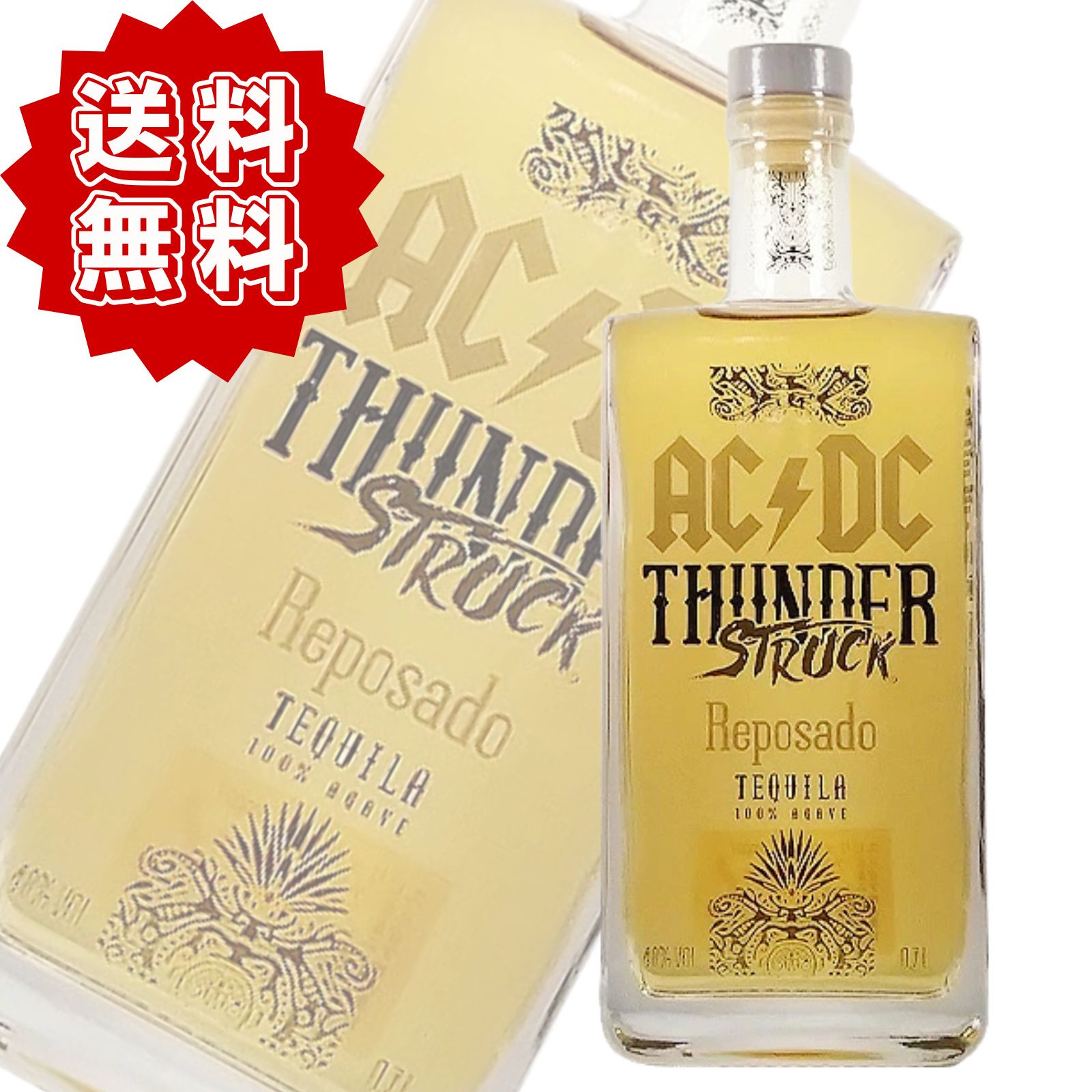 ▼▼人気商品・おすすめ商品はこちら▼▼AC/DC サンダーストラック・テキーラ・レポサド 700ml 40度 正規品 100％アガベ プレミアムテキーラ オーク樽熟成 ロックバンド公式 スピリッツ 洋酒 Thunderstruck Tequ...