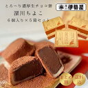 【セット割】送料無料 生チョコ餅 深川ちよこ 6個入り 5箱セット バレンタイン ホワイトデー 進物 贈答用 ギフト 手土産 お取り寄せ ご自宅用 和菓子 スイーツ お菓子 チョコレート 生チョコ 餅 チョコ餅