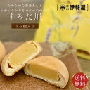 【送料無料】すみだ川 15個入り 進物 贈答用 ギフト 手土産 お取り寄せ ご自宅用 和菓子 スイーツ お菓子 おやつ 饅頭 黄身餡 バター 濃厚 個包装 日本茶 コーヒー 紅茶