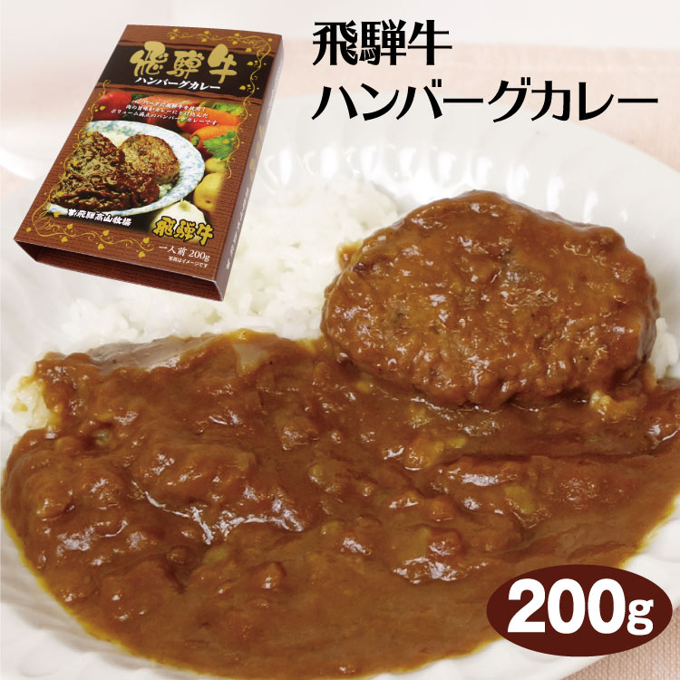 飛騨高山 お土産 飛騨牛 飛騨牛ハンバーグカレー 200g ハンバーグ カレー 飛騨高山牧場